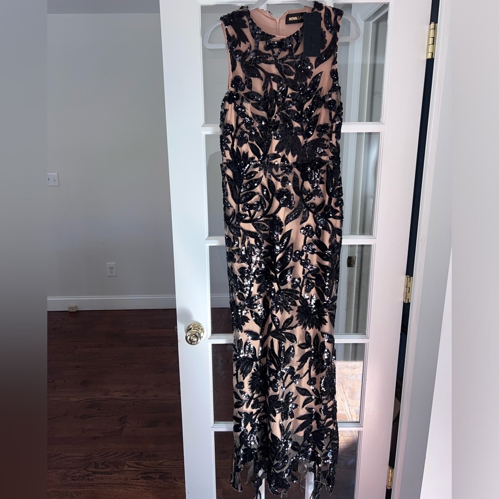 Elegant Black Sequin Gown